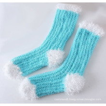 Winter Super Warm Feather Yarn Thick Floor Socks (WA808)